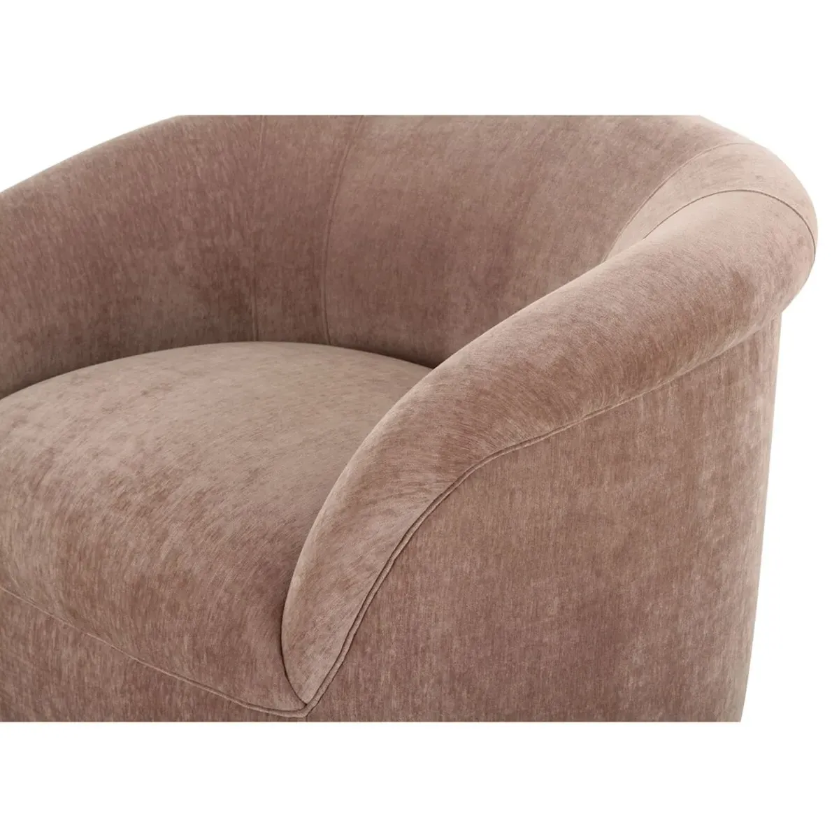 Zack Barrel Arm Chair - Pink, Velvet