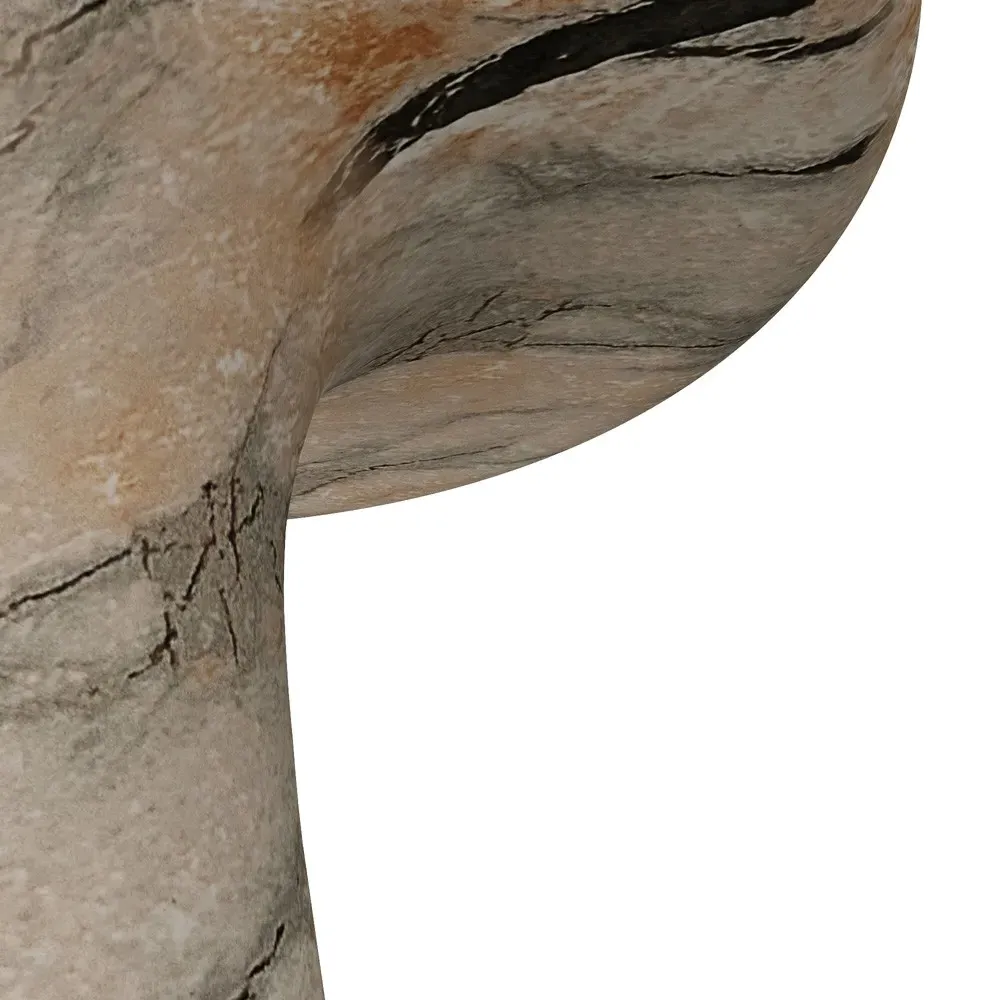 Zahara Round Drink Table - Mojave Beige, Concrete