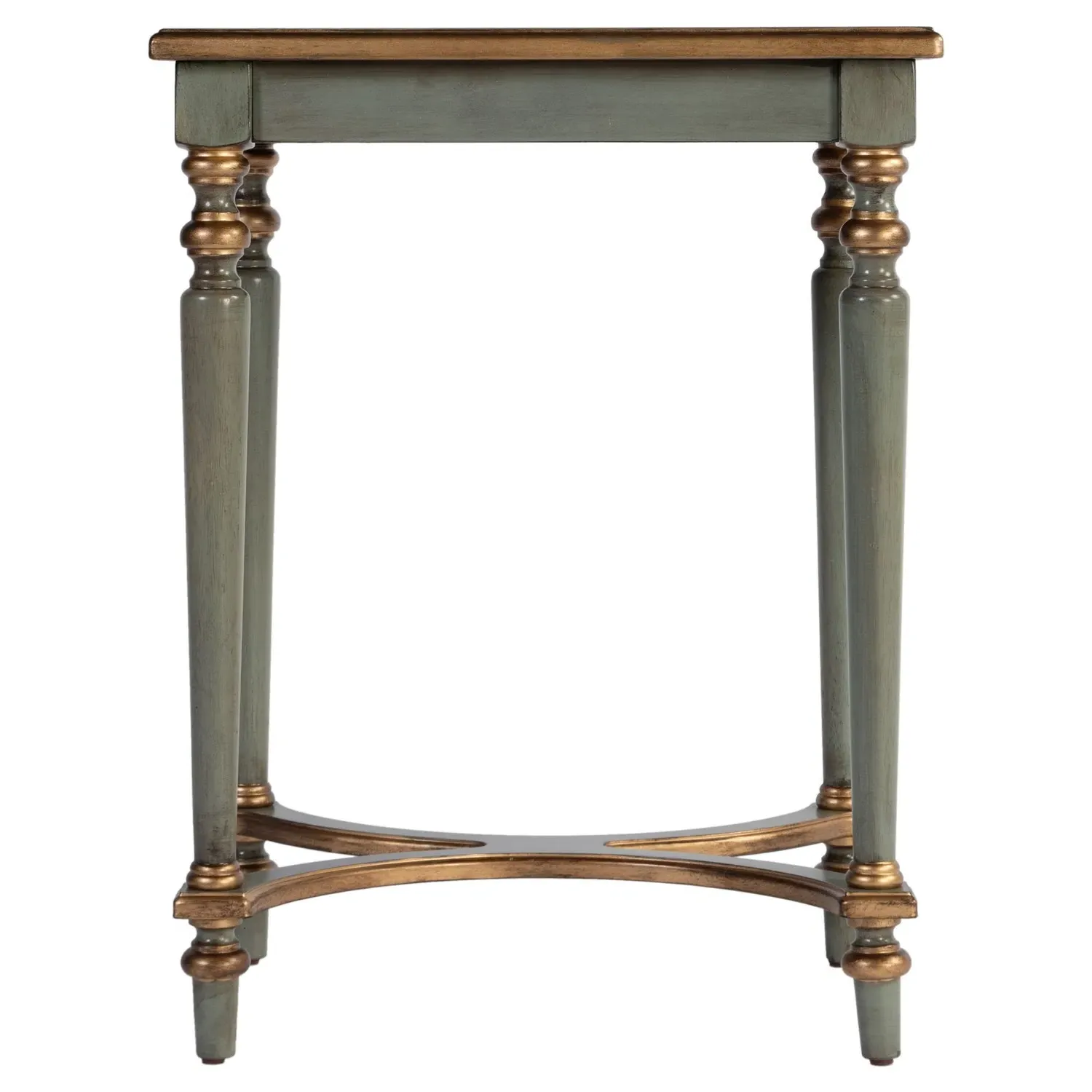 Zahra French Country Side Table - Green, Wood