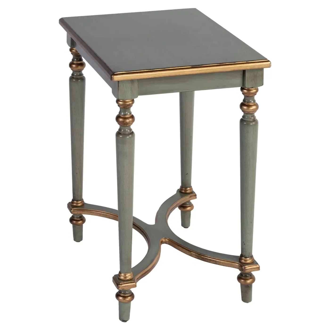 Zahra French Country Side Table - Green, Wood image