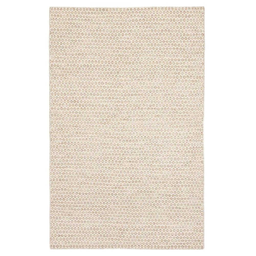 Zain Trellis Patterned Rug - Beige, Wool image