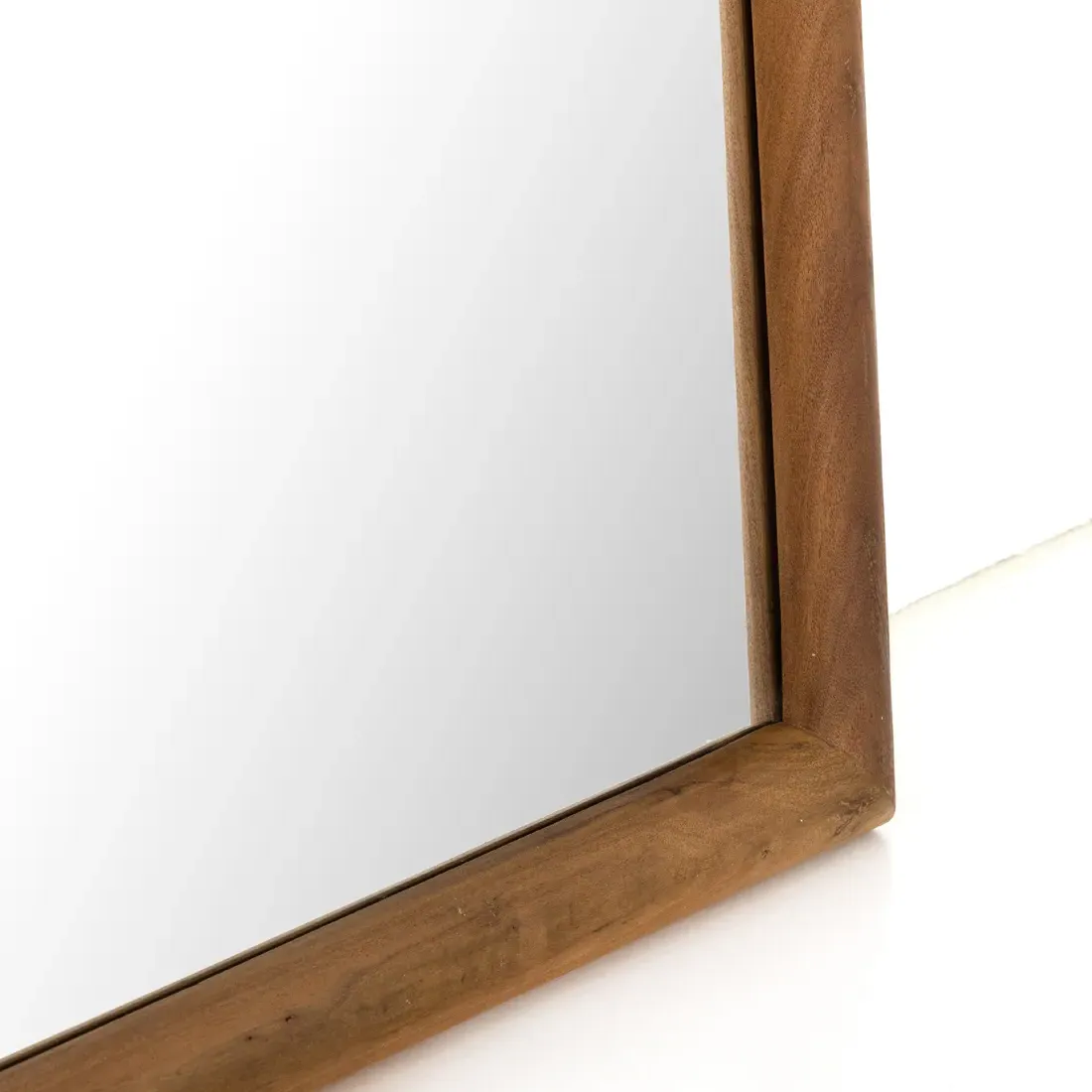 Zaira Arched Full Length Floor Mirror - Brown, Acacia Wood