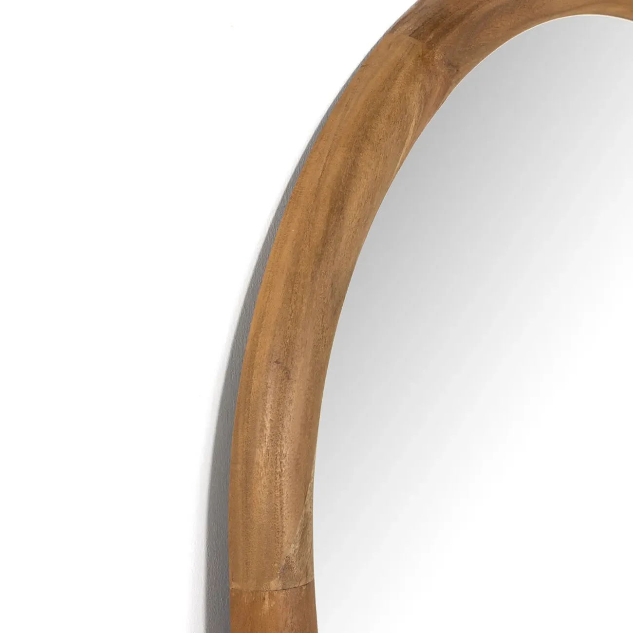 Zaira Arched Full Length Floor Mirror - Brown, Acacia Wood