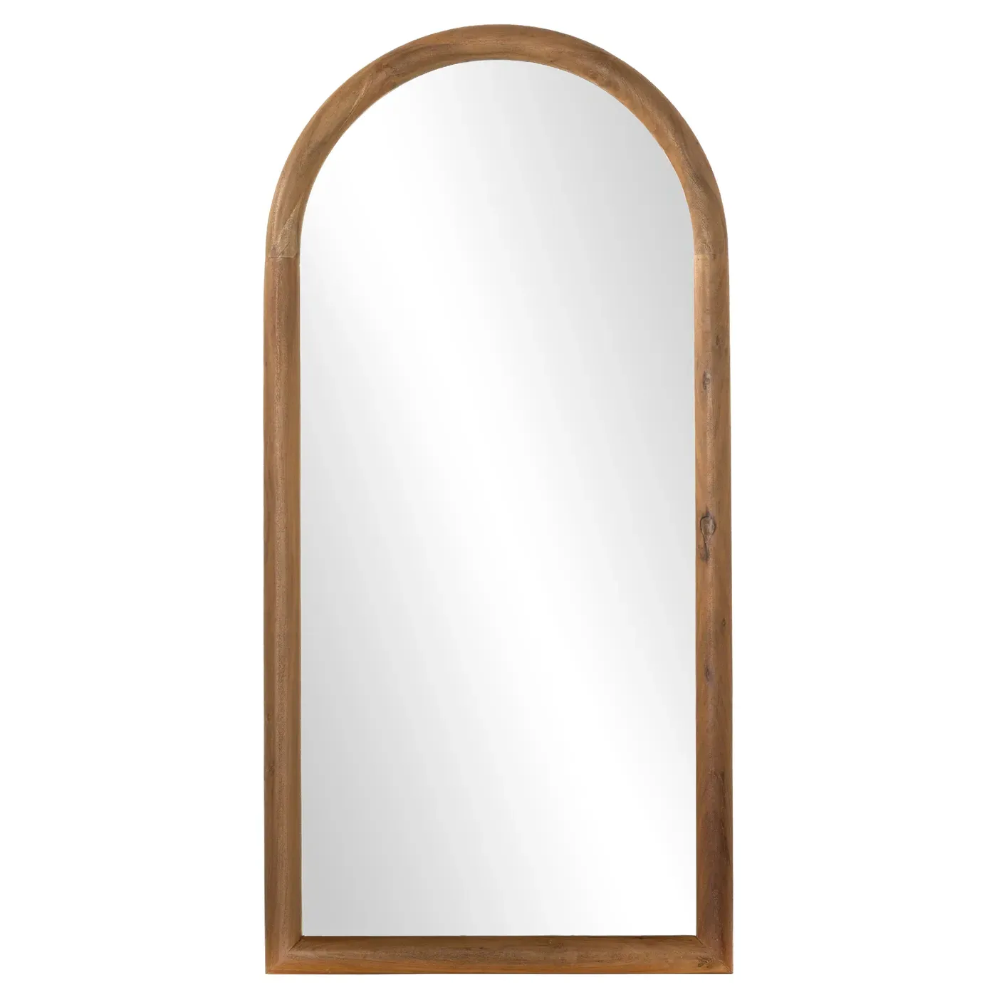 Zaira Arched Full Length Floor Mirror - Brown, Acacia Wood