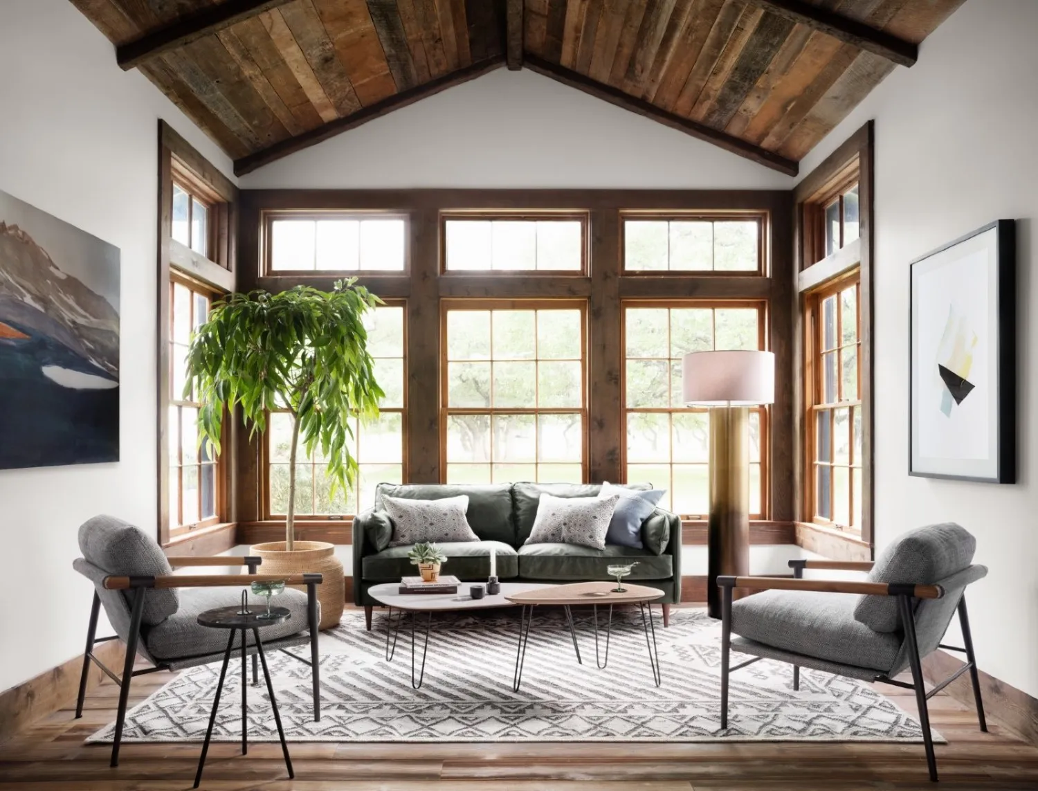 Zander Occasional Arm Chair - Grey, Performance Fabric