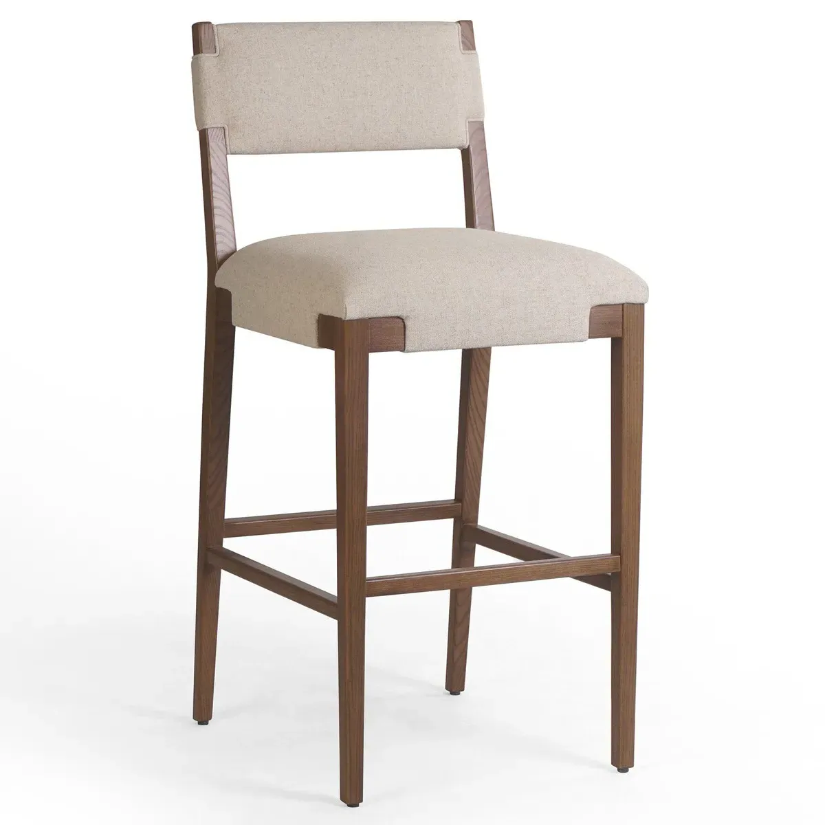 Zane Bar Stool - Cream, Ash Wood