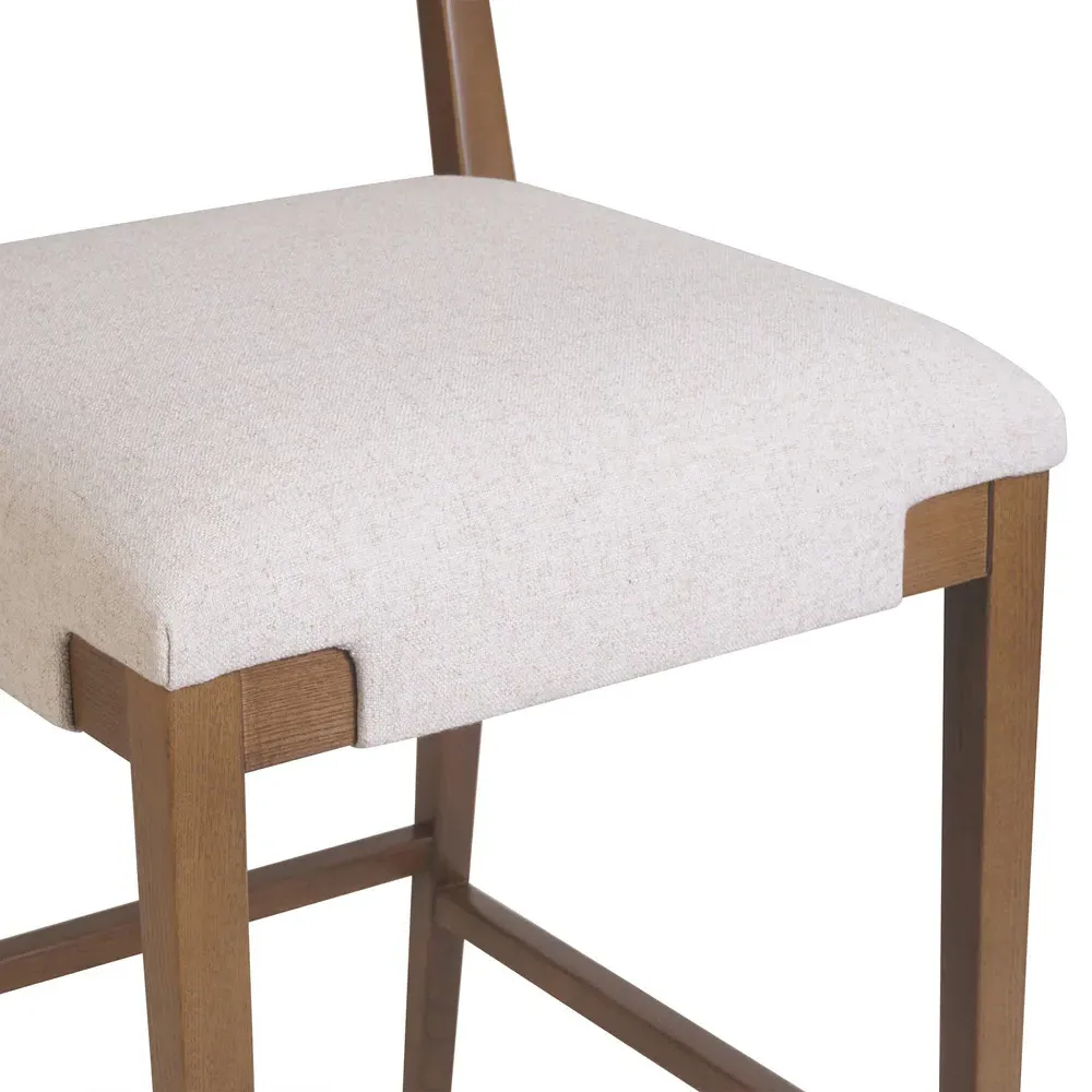 Zane Counter Stool - Cream, Ash Wood