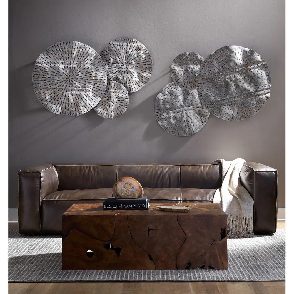 Zaria Rectangular Coffee Table - Brown, Teak