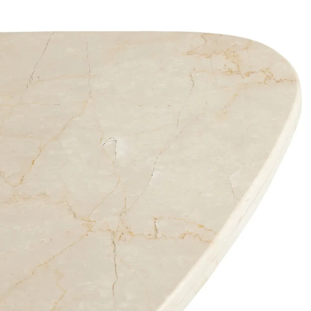 Zayden Large Coffee Table - Cream, Marble