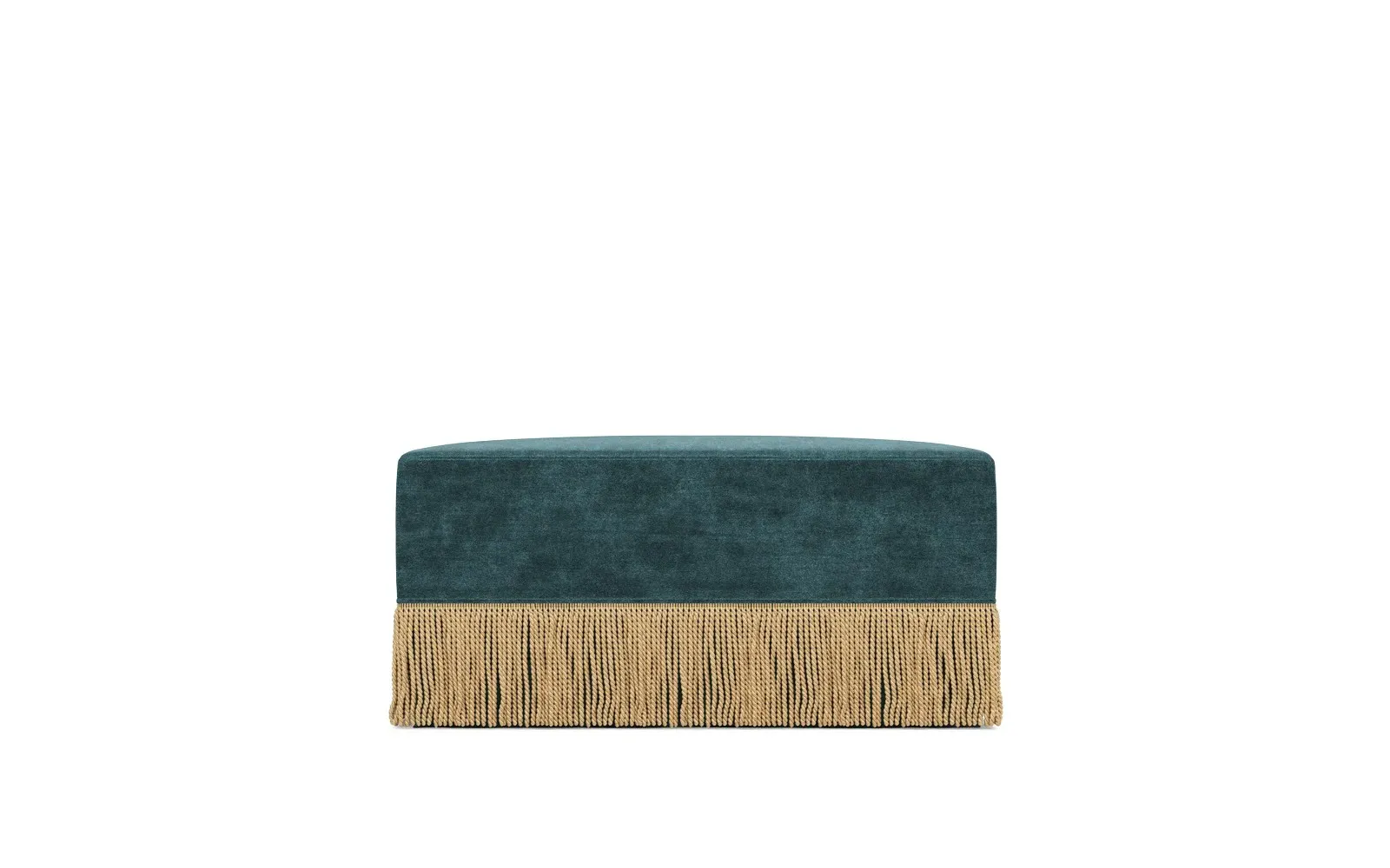 Zayla Square Ottoman - Mallard Green