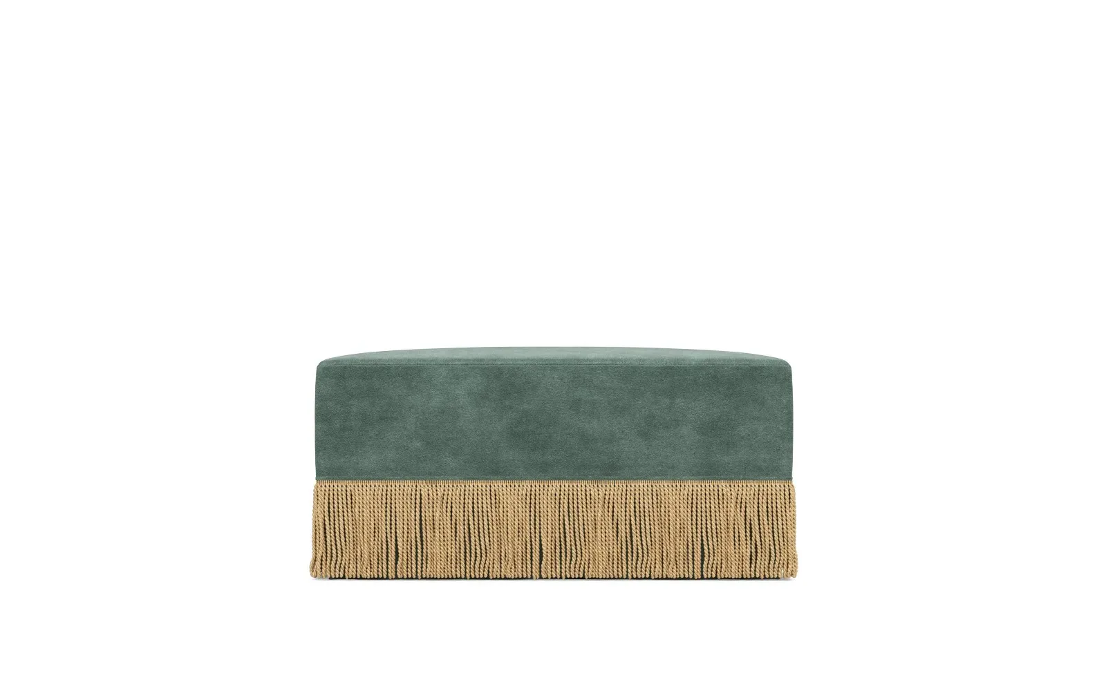 Zayla Square Ottoman - Spanish Moss