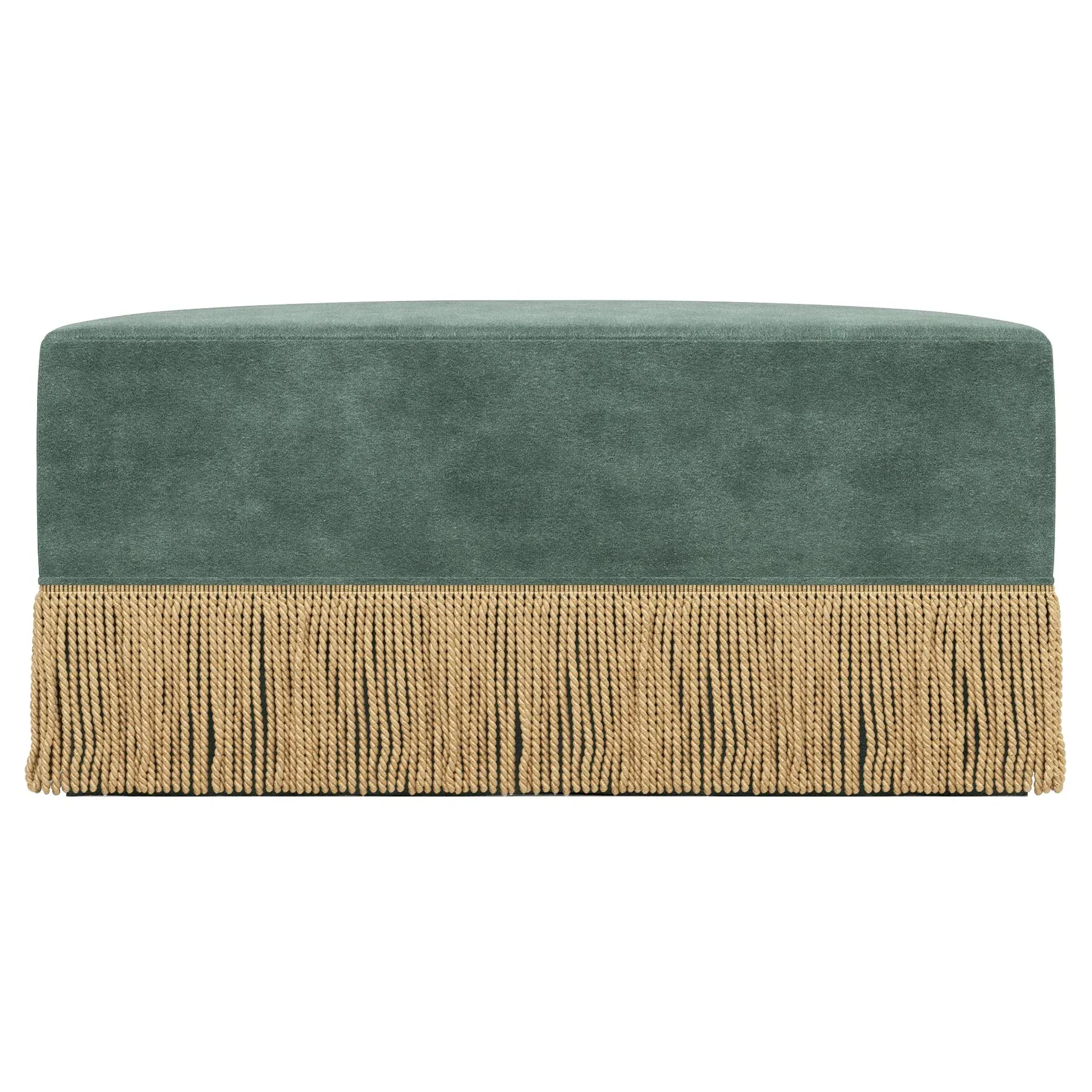 Zayla Square Ottoman - Spanish Moss