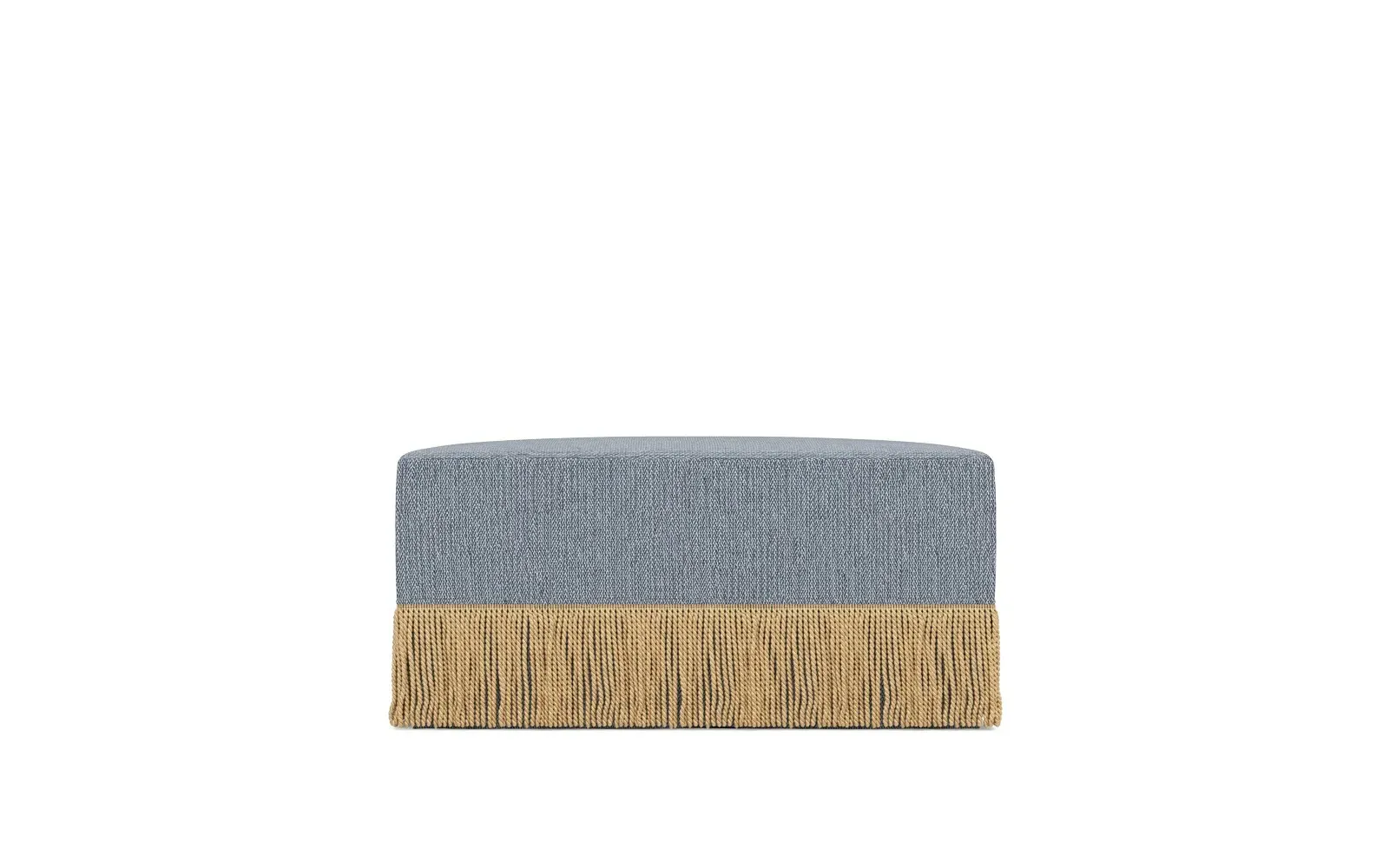 Zayla Square Ottoman - Tidal Pool