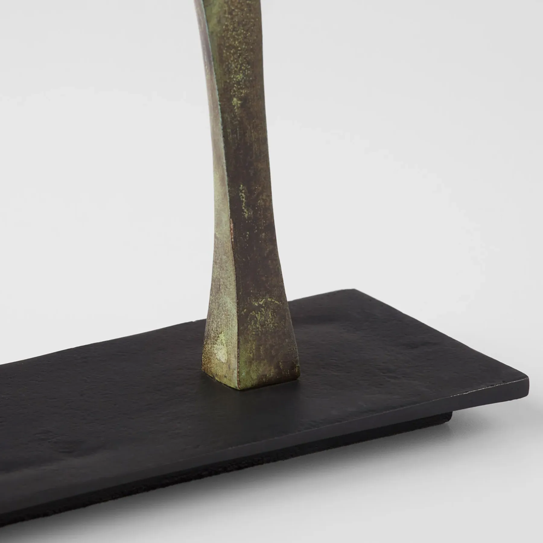 Zayne Large Etruscan Horse Statue - Green, Aluminum