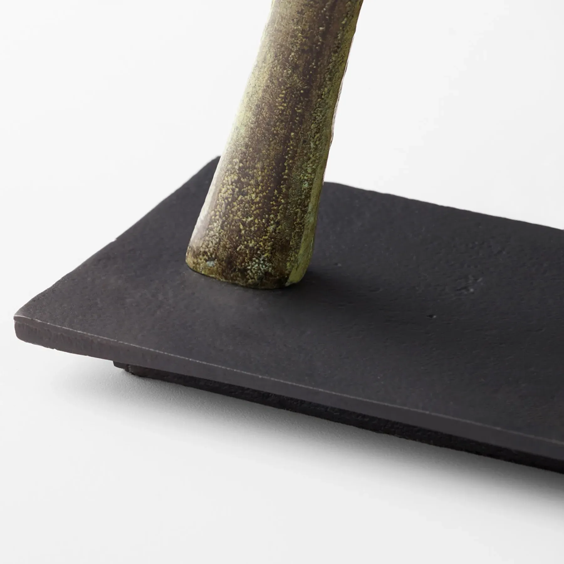 Zayne Small Etruscan Horse Statue - Green, Aluminum