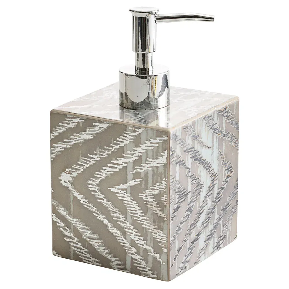 Zebra Global Bazaar Soap Dispenser - Grey, Wood image