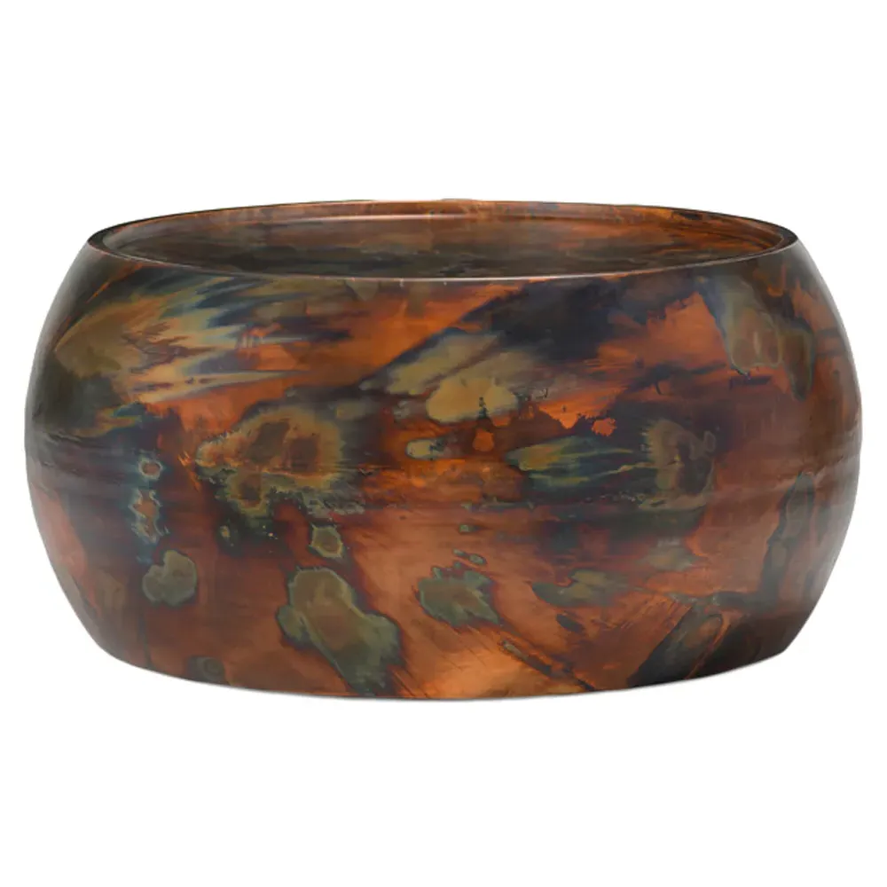 Zelda Round Coffee Table - Brown, Steel image