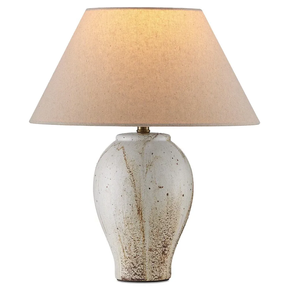 Zelith Ceramic Table Lamp - Beige