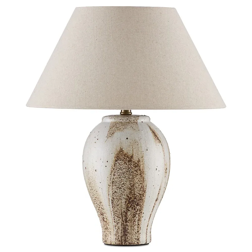 Zelith Ceramic Table Lamp - Beige