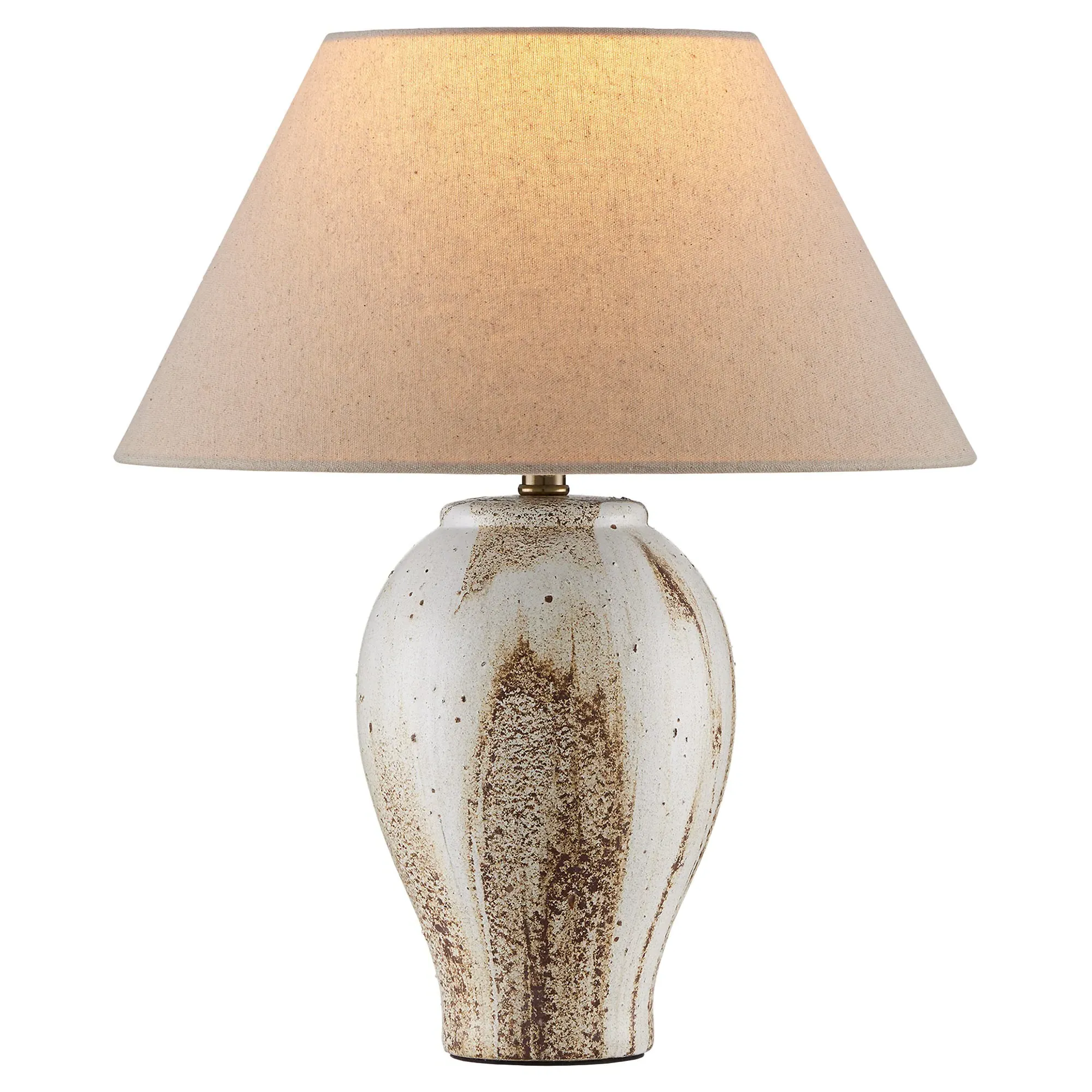 Zelith Ceramic Table Lamp - Beige image