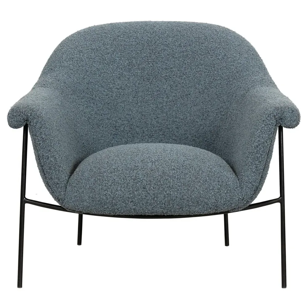 Zeltzin Arm Chair - Blue, Boucle