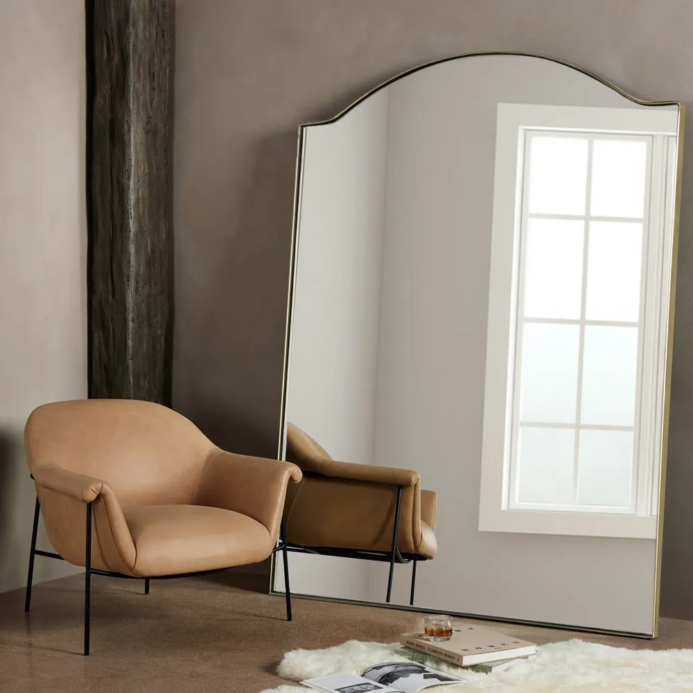 Zeltzin Arm Chair - Brown, Leather