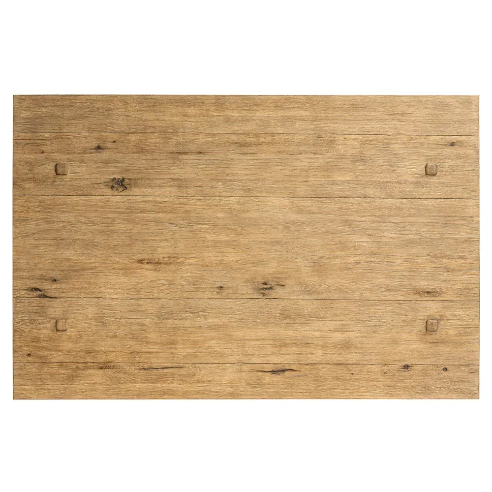 Zeno Coffee Table with Storage - Distressed Blonde, Oak