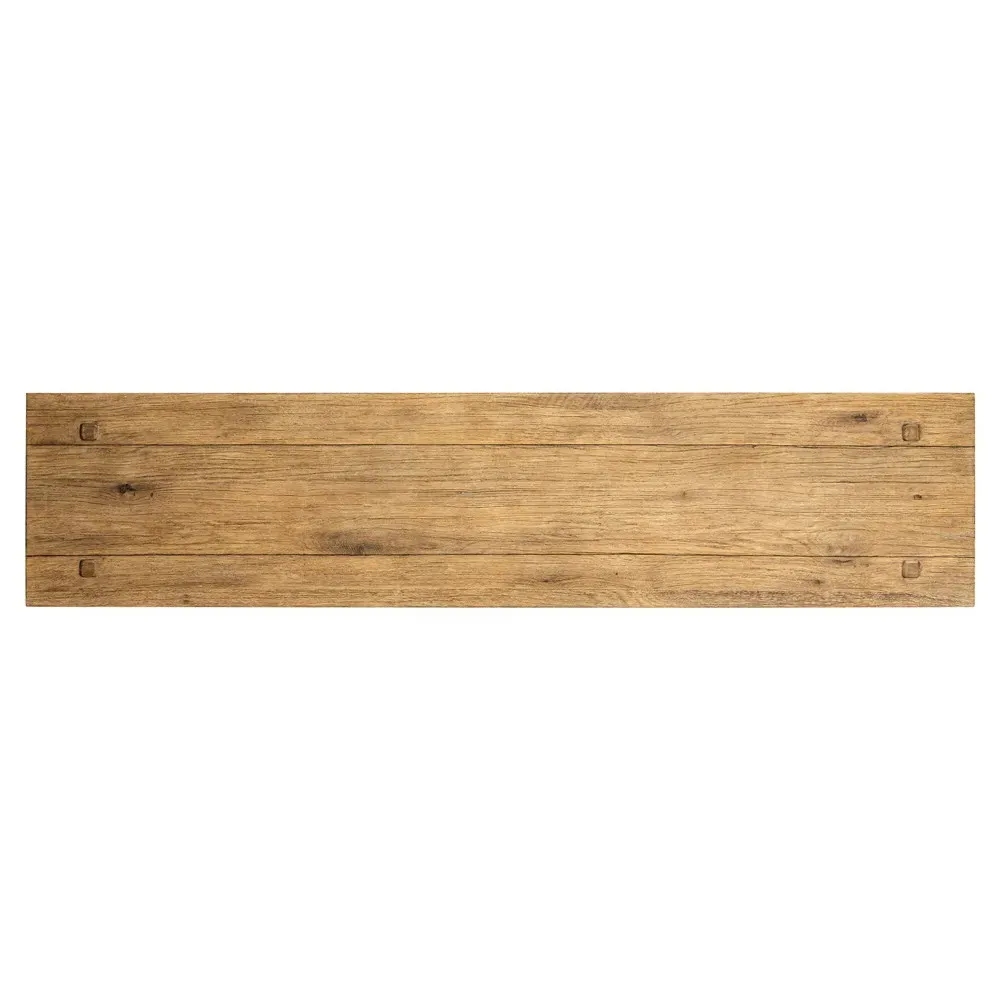 Zeno Console Table with Storage - Distressed Blonde, Oak