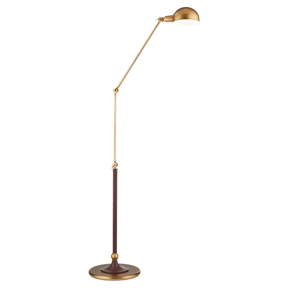 Zephyr Task Floor Lamp - Antique Brass, Metal