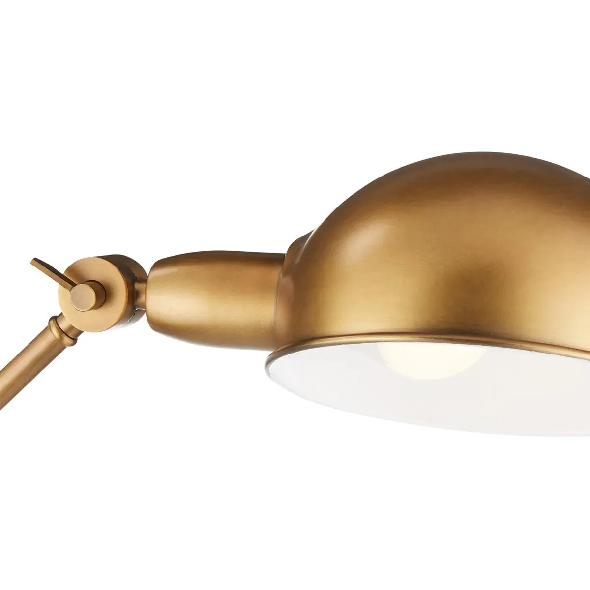 Zephyr Task Floor Lamp - Antique Brass, Metal