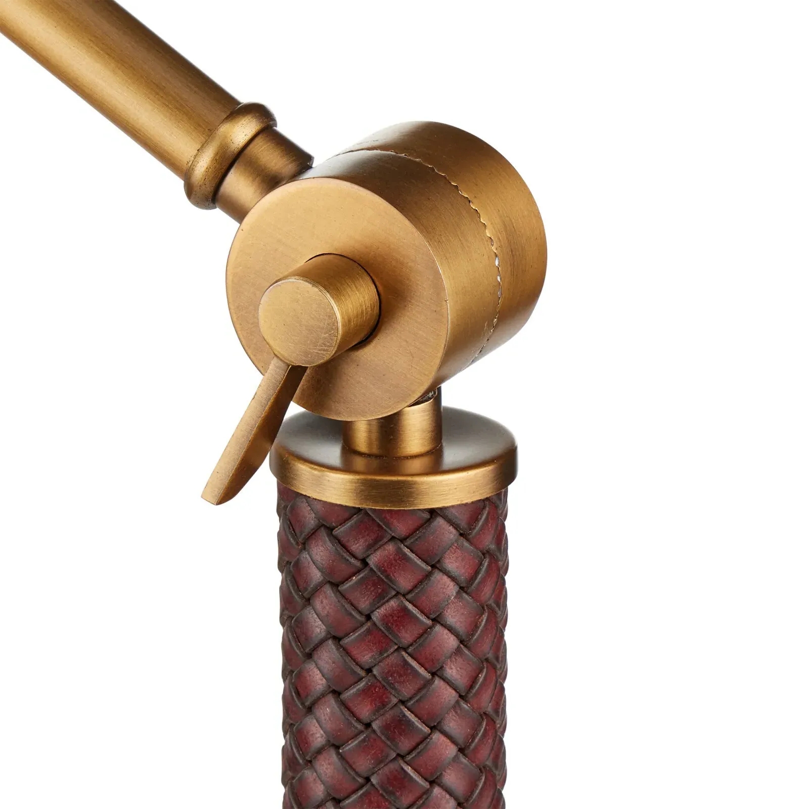 Zephyr Task Floor Lamp - Antique Brass, Metal