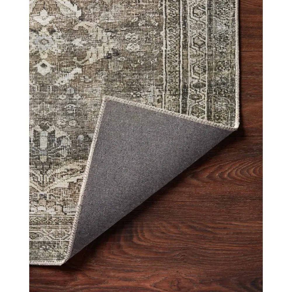 Zethan Patterned Rug - Grey, Polyester