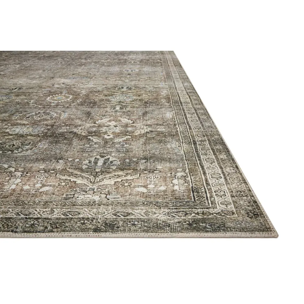 Zethan Patterned Rug - Grey, Polyester