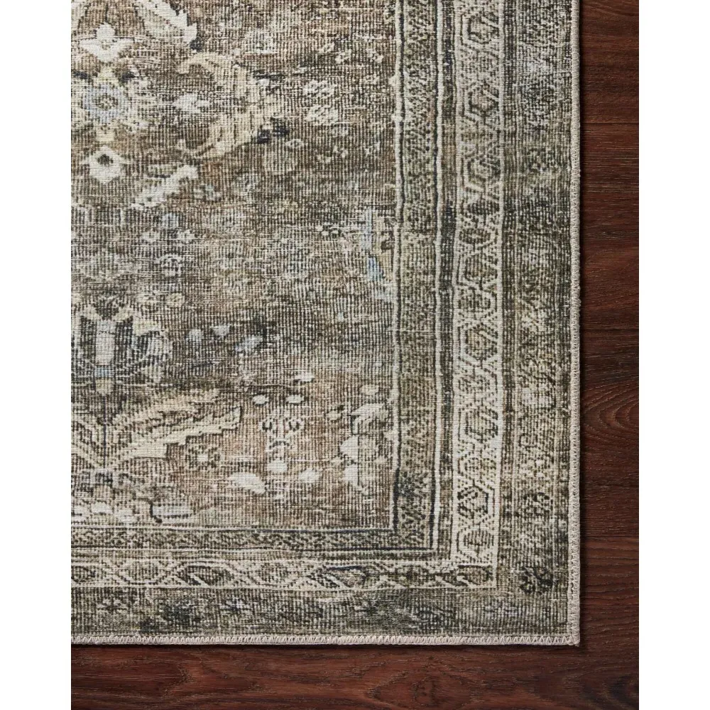 Zethan Patterned Rug - Grey, Polyester
