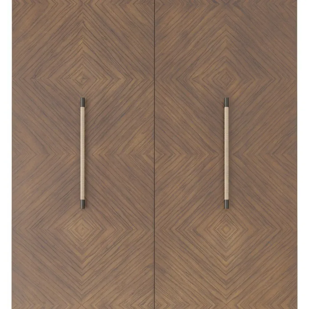 Zigelman Patchwork Cabinet - Brown, Wood