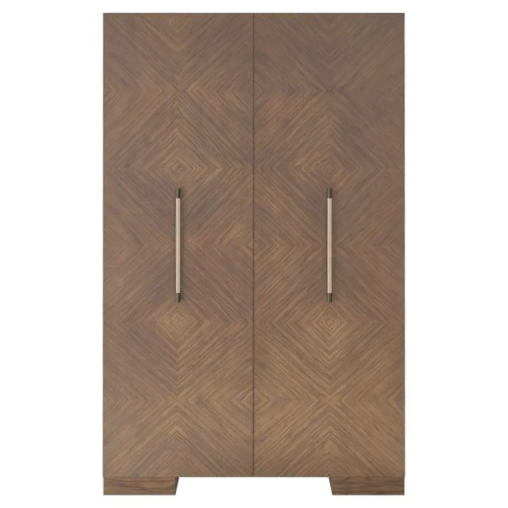 Zigelman Patchwork Cabinet - Brown, Wood
