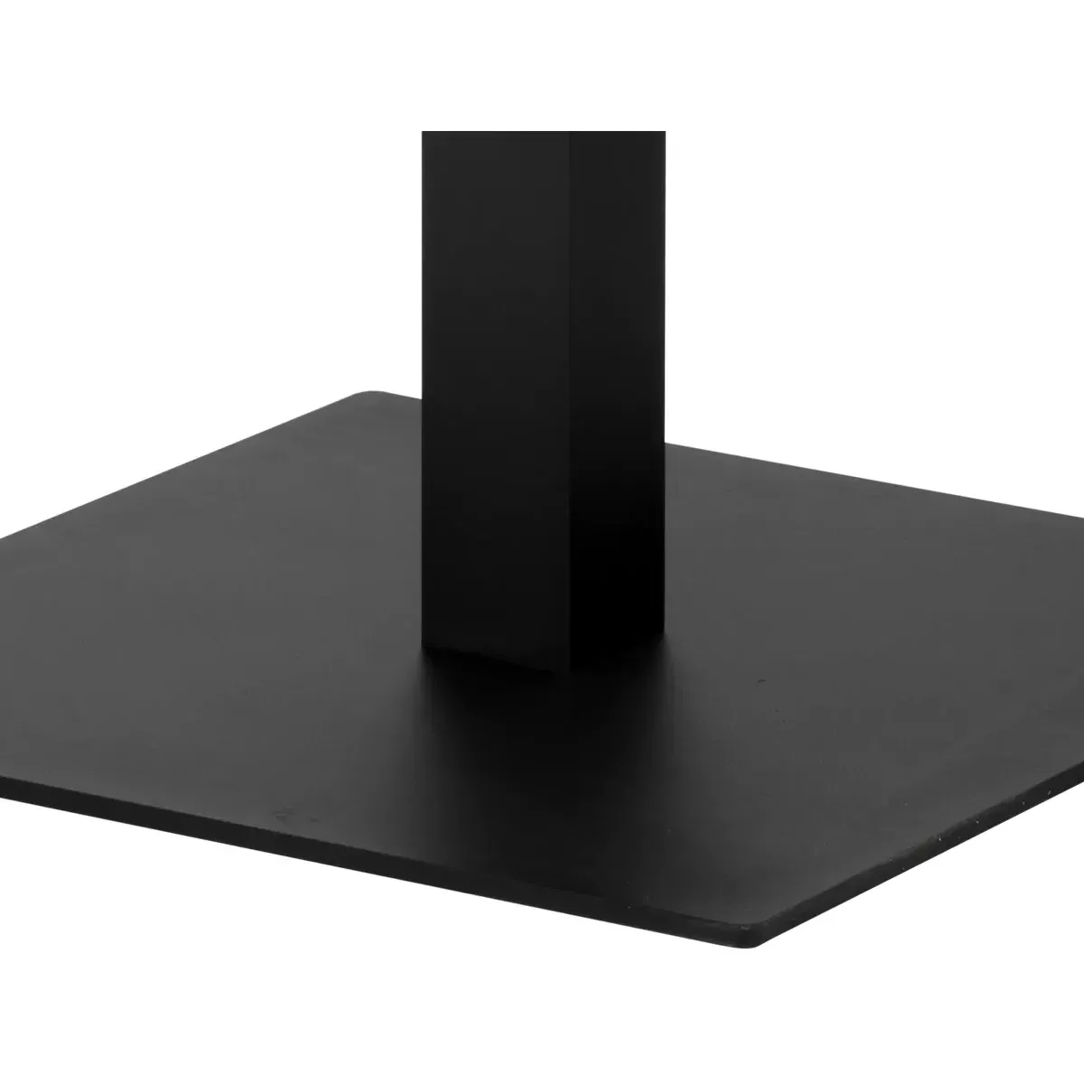 Zimce Square Outdoor Bar Table - Black, Aluminum