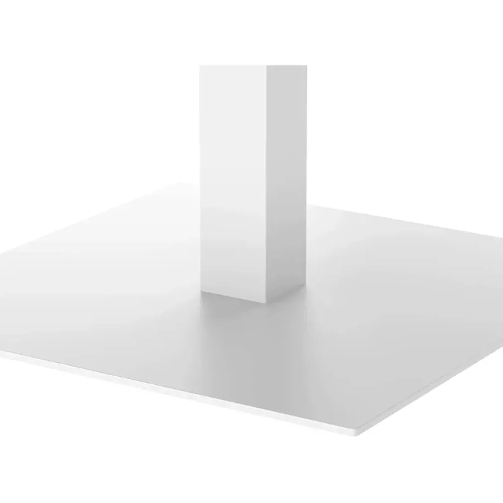 Zimce Square Outdoor Bistro Table - White, Aluminum