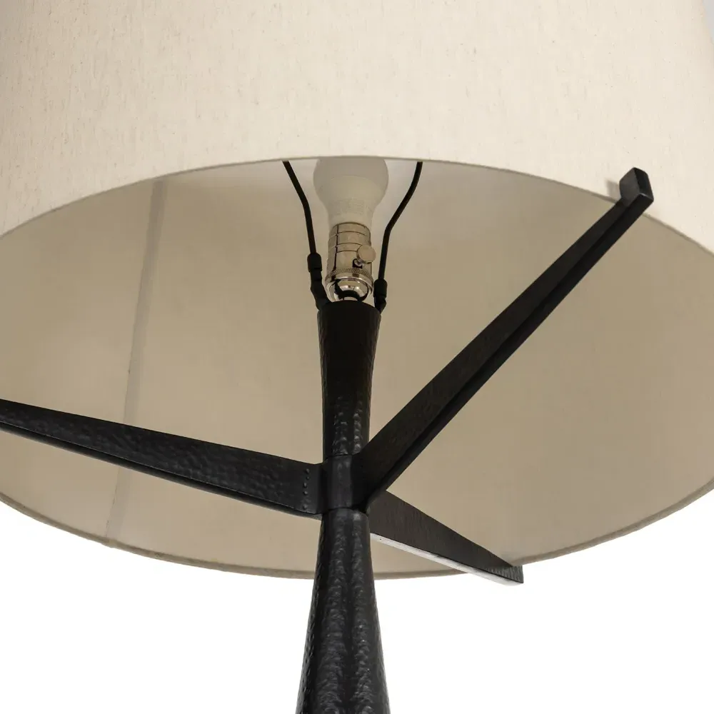 Zion Column Floor Lamp - Black, Aluminum
