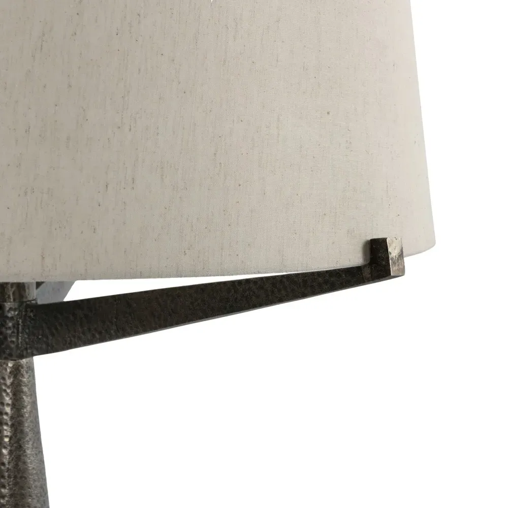 Zion Column Floor Lamp - Smoked Nickel, Aluminum