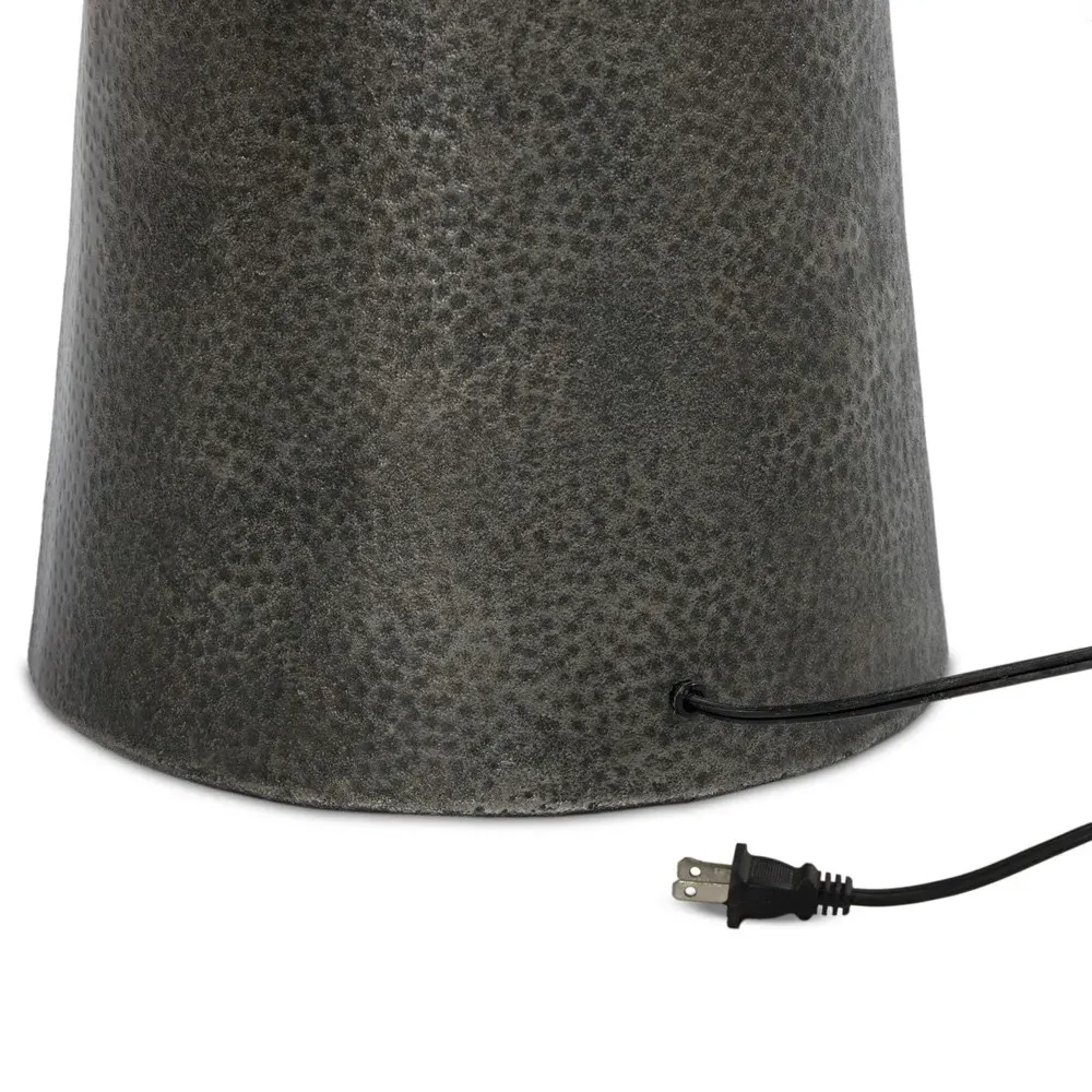 Zion Column Floor Lamp - Smoked Nickel, Aluminum