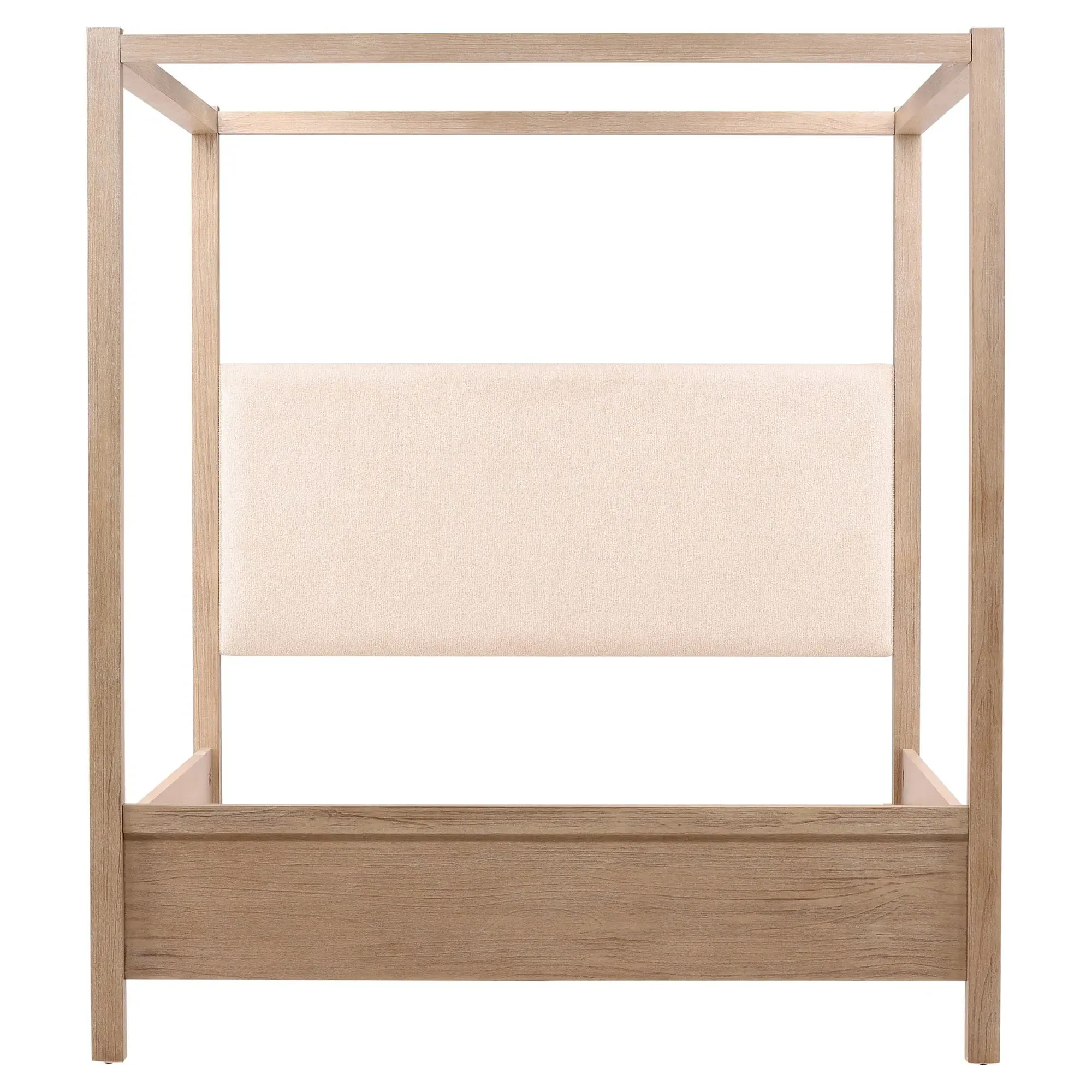 Zoey King Size Canopy Bed - Brown, Pine