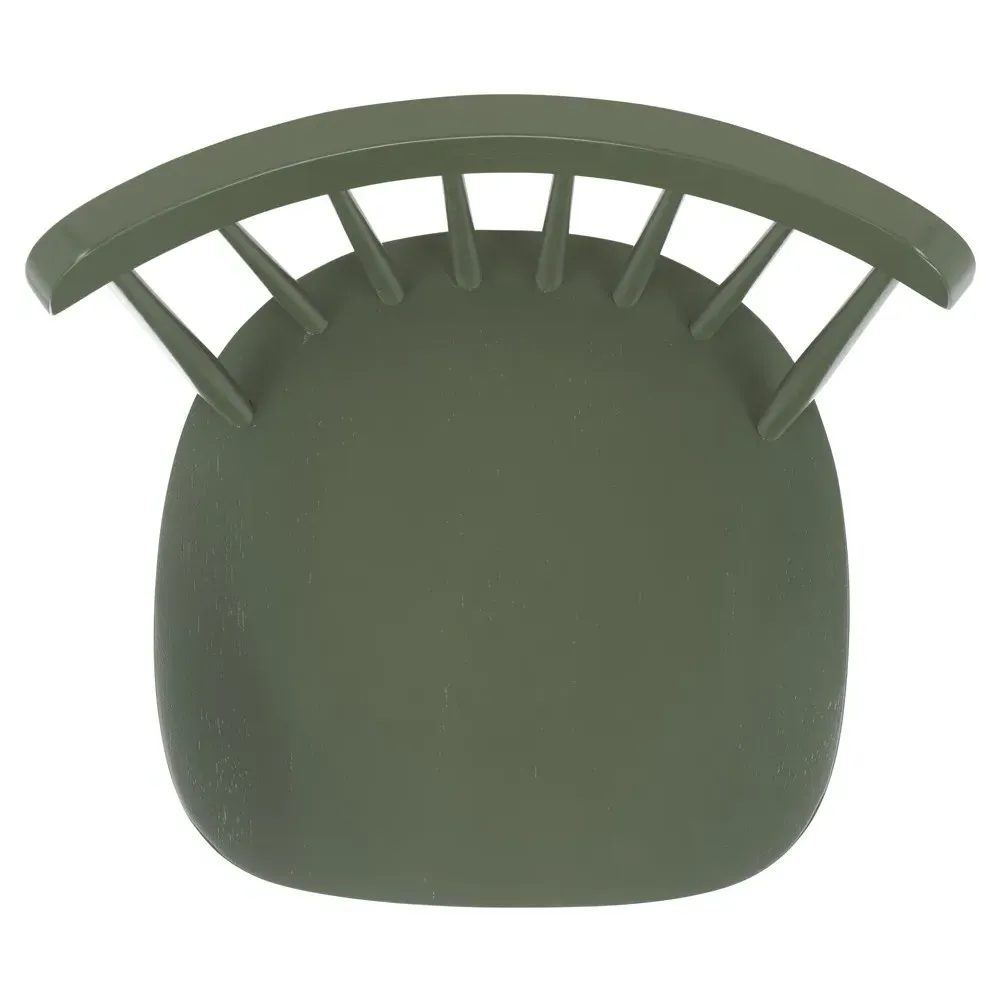 Zoey Windsor Counter Stool Set of 2 - Olive Green, Rubberwood