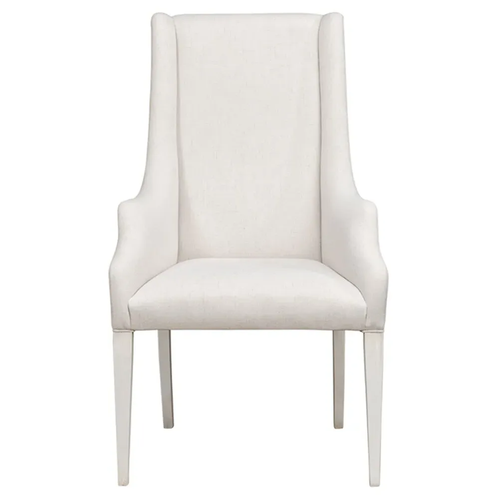 Zoey Wing Back Dining Chair - Cream, Linen