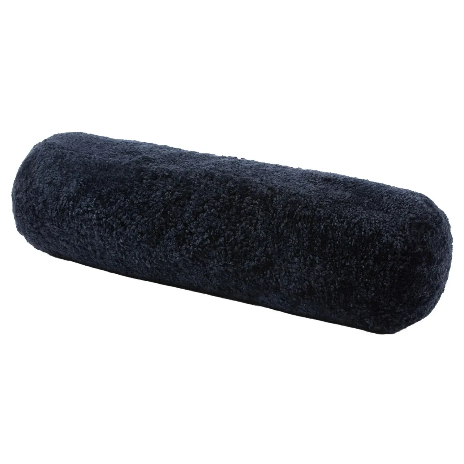 Zola Bolster Pillow - Dark Navy, Sheepskin