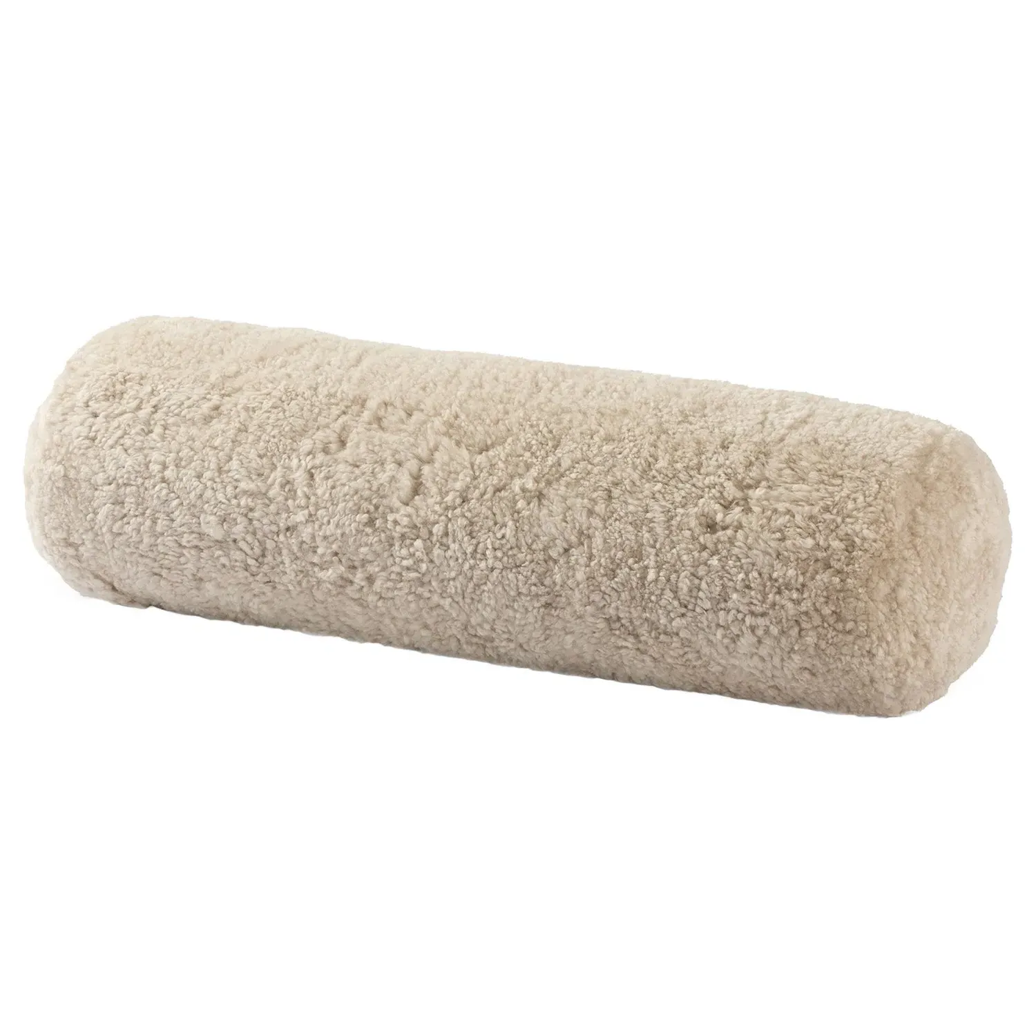 Zola Bolster Pillow - Light Beige, Sheepskin