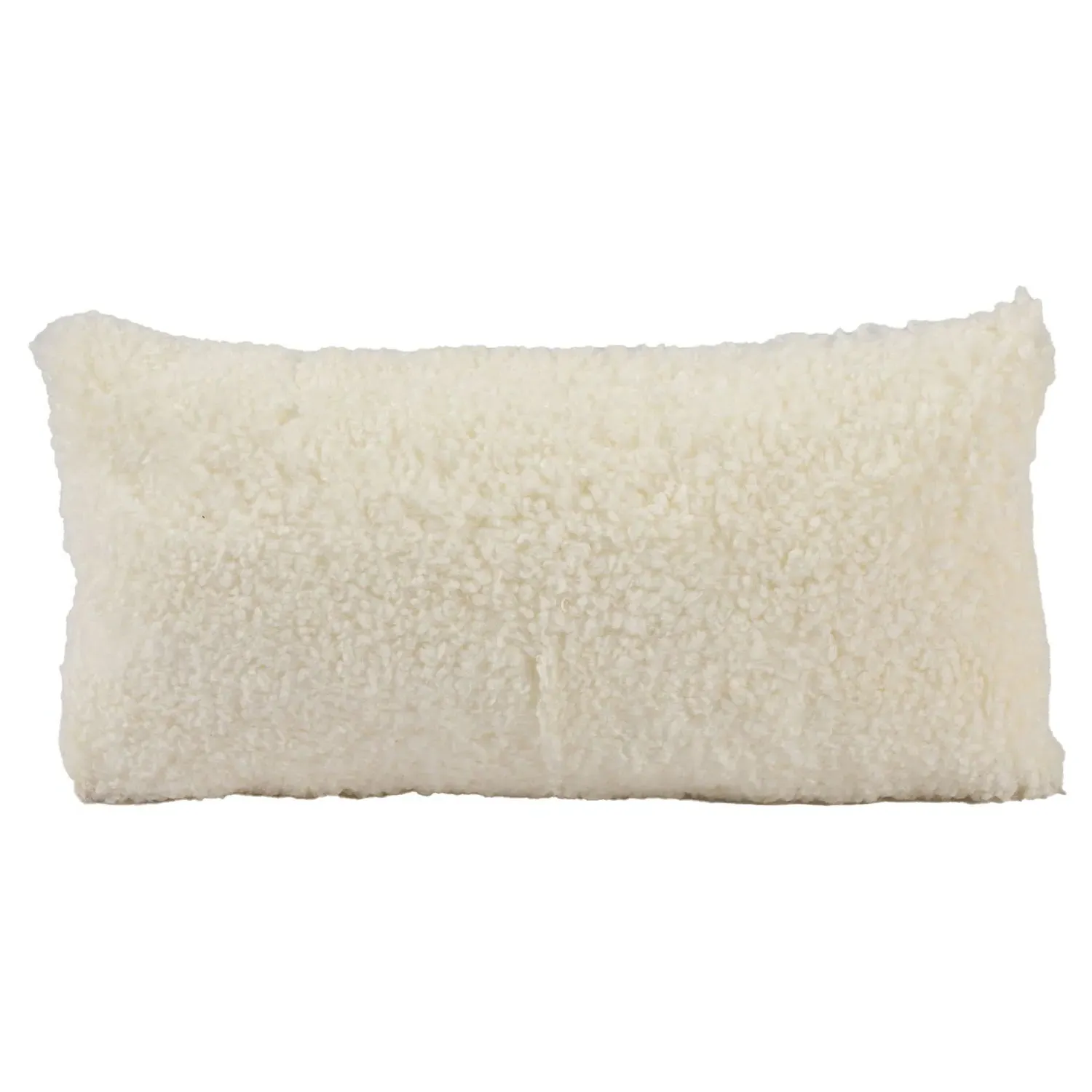 Zola Lumbar Pillow - White, Sheepskin