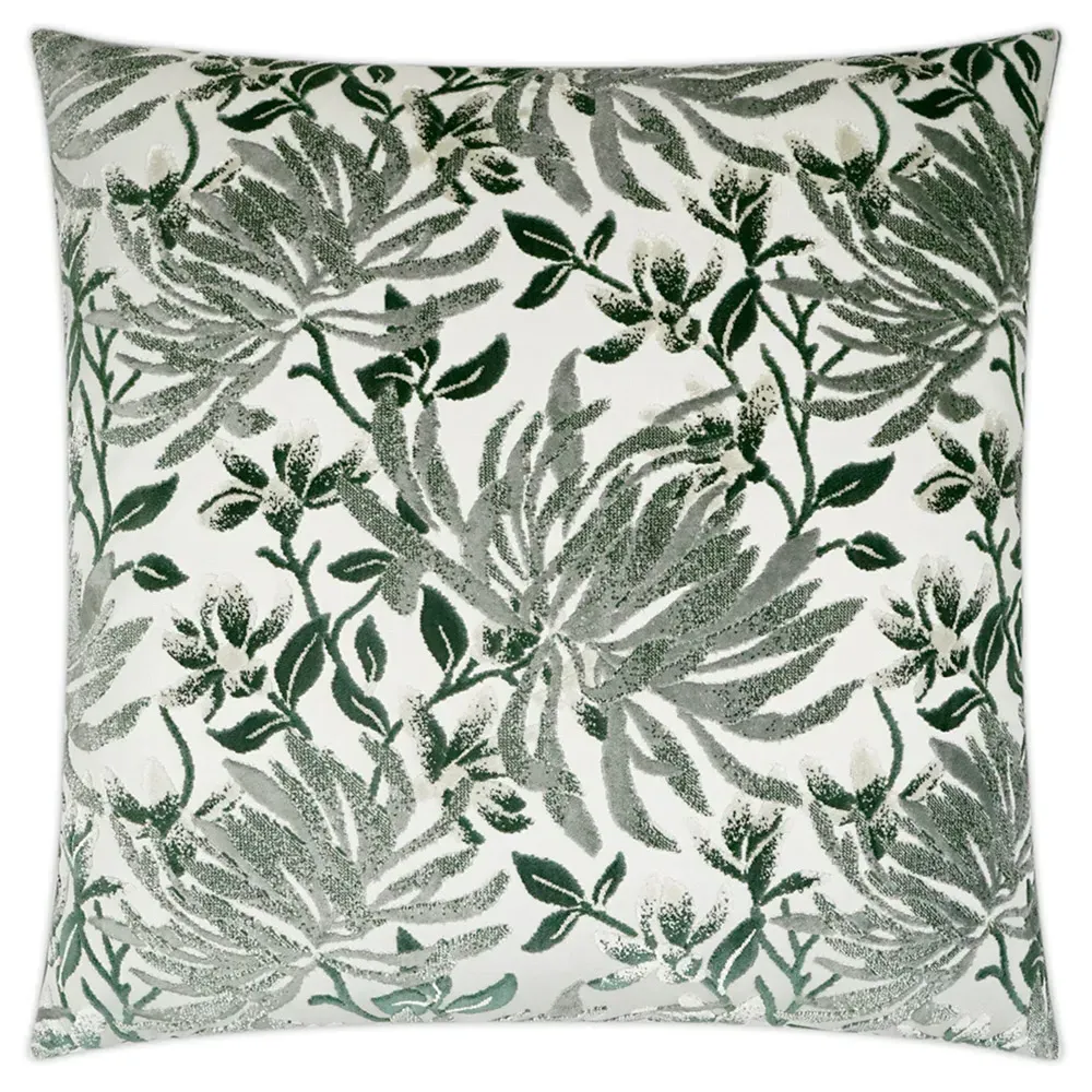 Zosima Square Throw Pillow - Green, Polyester image
