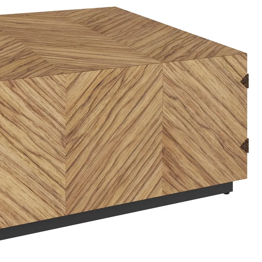 Zuki Rectangular Coffee Table - Brown, Wood