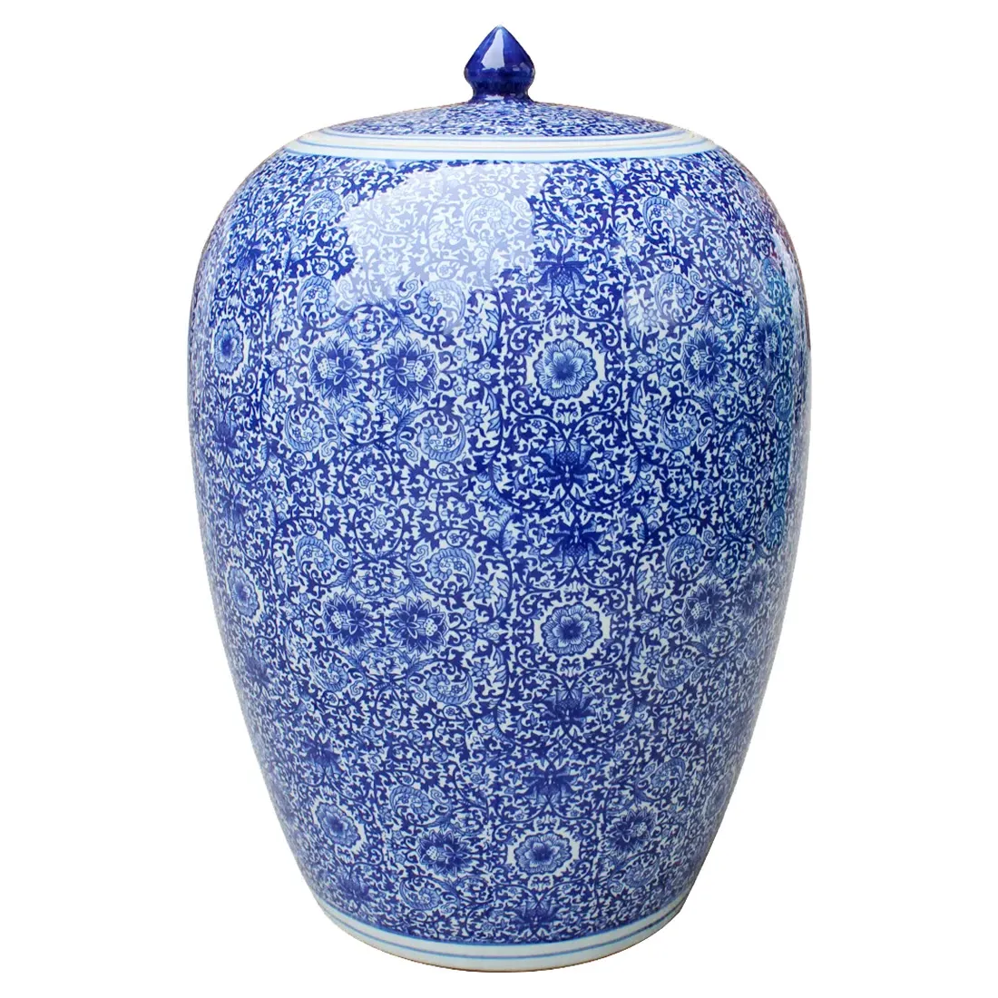 Zuri French Country Ginger Jar - Blue, Porcelain image